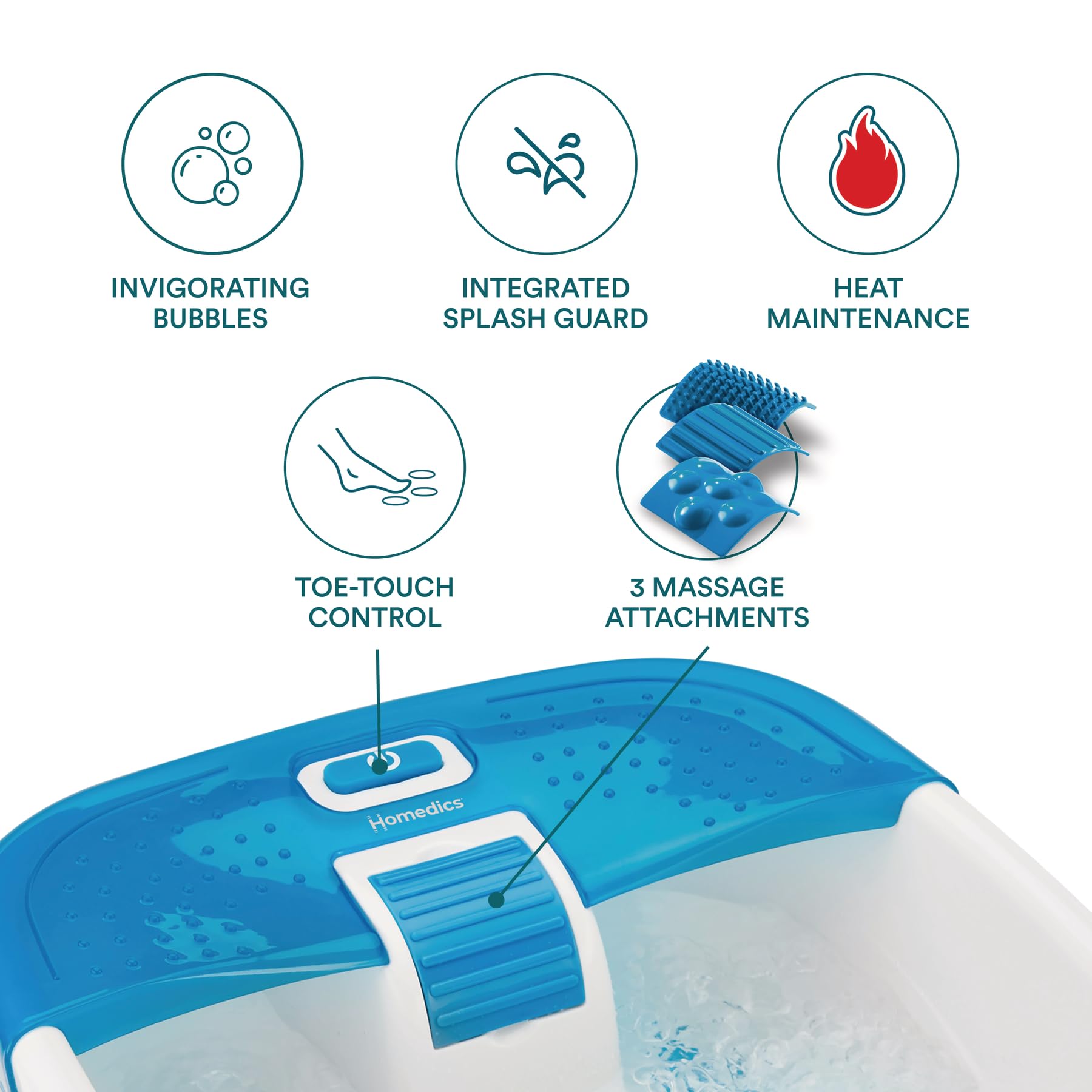 Homedics FB-50 Tina SPA de Pies Bubble Bliss