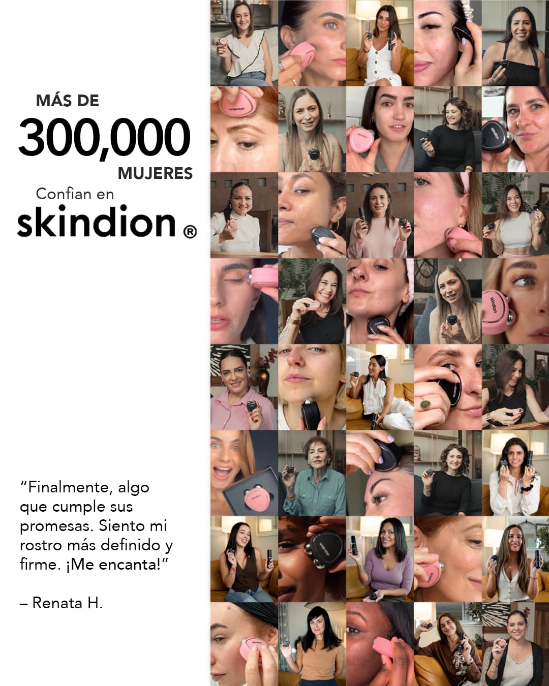 Skindion dispositivo de rejuvenecimiento facial con Microcorriente | Reductor de arrugas | Lifting facial | Ejercita rostro