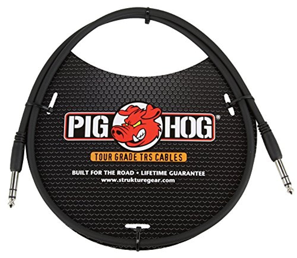 Cable Instrumento Pig Hog Negro Alto Rendimiento 3 Pies
