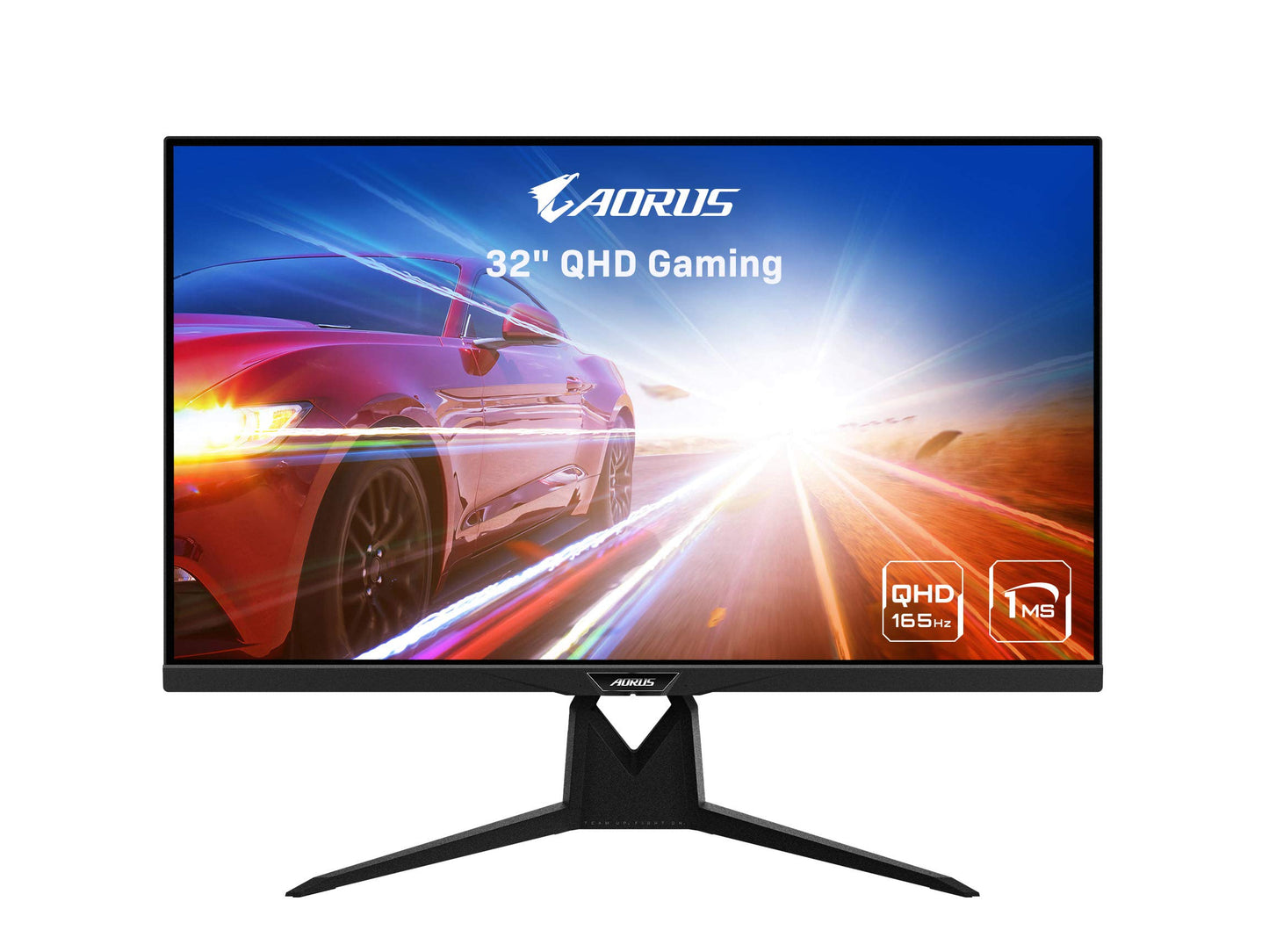 AORUS FI32Q 32" 165Hz 1440p HBR3, NVIDIA G-SYNC Compatible, Exclusive Built-in ANC, KVM, 2560x1440 Display, 1ms Response Time, HDR, 94% DCI-P3, 1x DisplayPort 1.4, 2x HDMI 2.0, 2x USB 3.0, 1x USB C