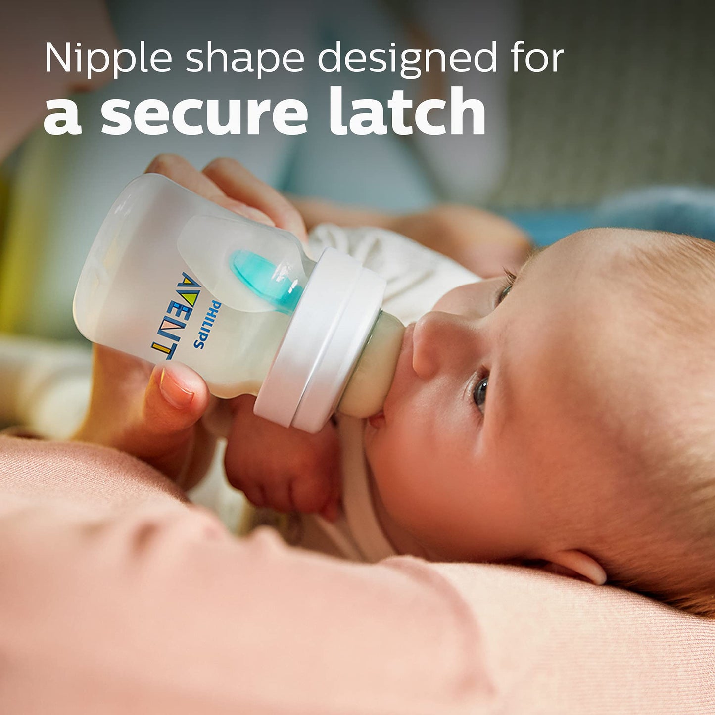 Philips Avent SCY764/02 - Biberón anticólico de flujo 4, 2 unidades