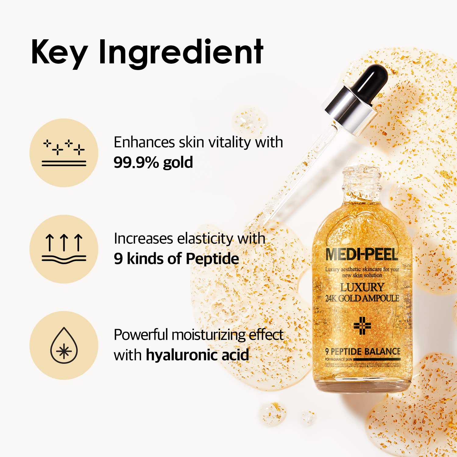 Medi-Peel Pure Gold 24K Ampolla 100 ml – Cuidado de la piel antienvejecimiento antiarrugas
