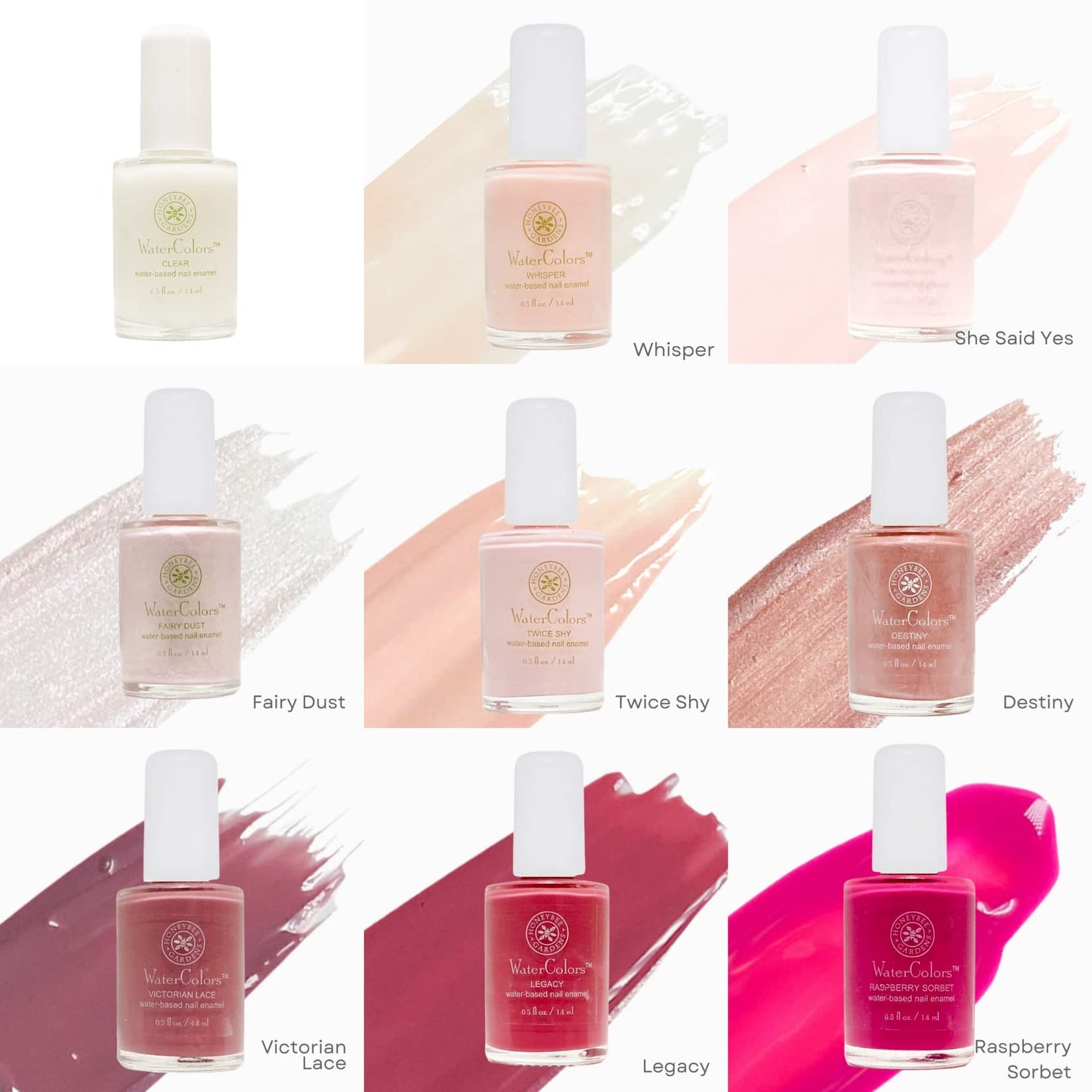 Honeybee Gardens Nail Enamel Whisper 0.50 Ounces by HoneyBee Gardens