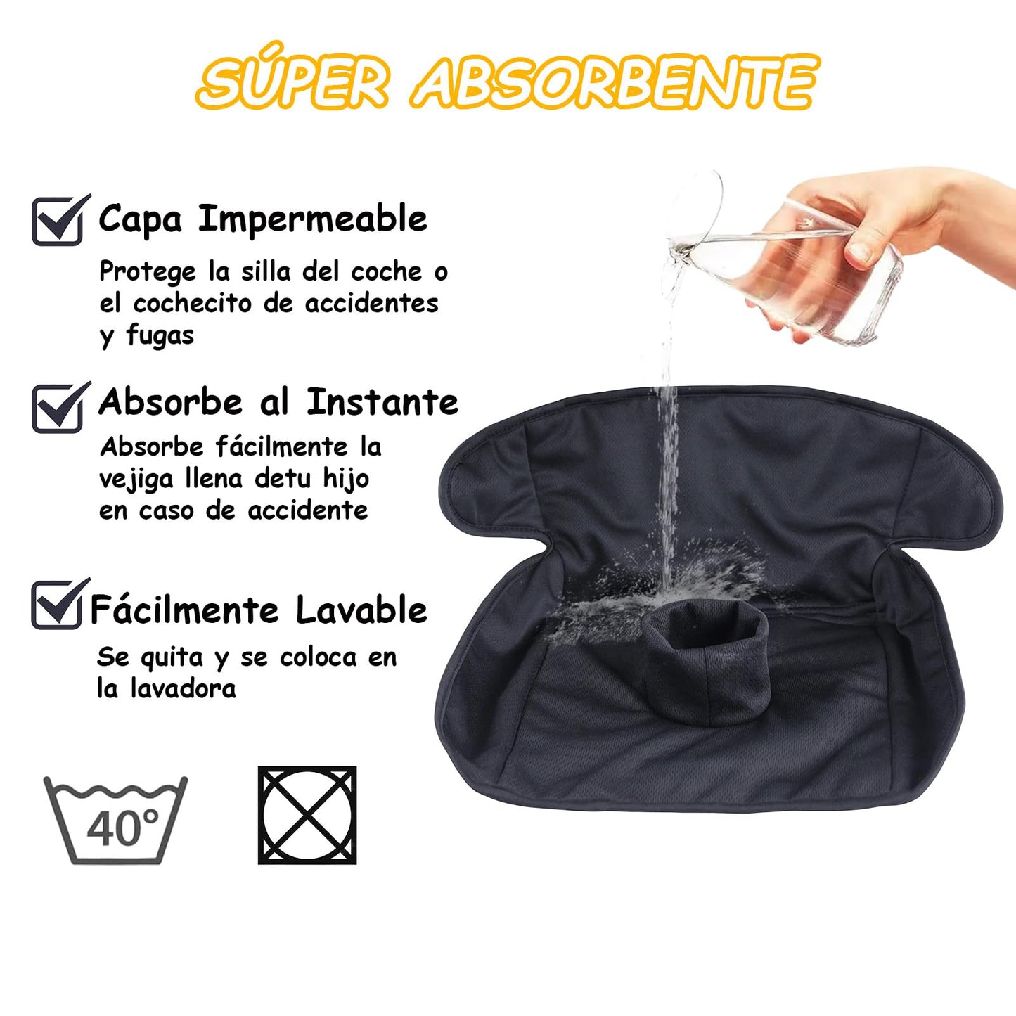Cubre Asientos para Auto Universal, Protector de Asiento de Coche para Bebé, Funda Asientos para Auto, Antideslizante y Impermeable, Protector Asientos para Autos Perro para SUV, Sedán, Camión