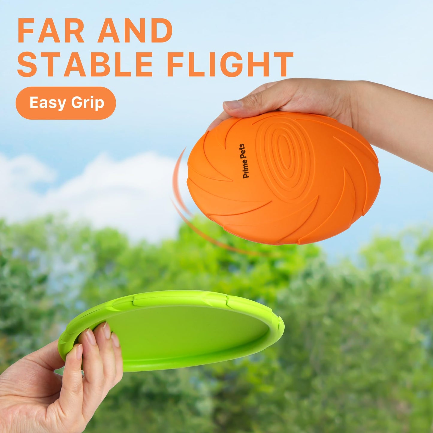 Juguete Frisbee PrimePets Blanco para Perros