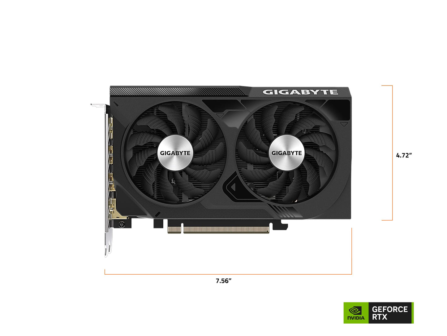 GIGABYTE Tarjeta de Video WindForce GeForce RTX4060 OC 8GB Dual Fan GDDR6 PCIe 4.0 2xHDMI 2xDP