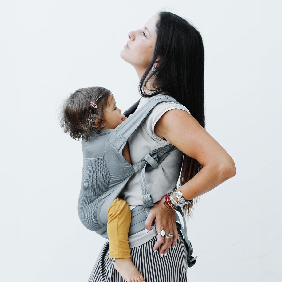 Beco Fly Mochila ligera para niños pequeños, plegable, 15-45 libras, gris
