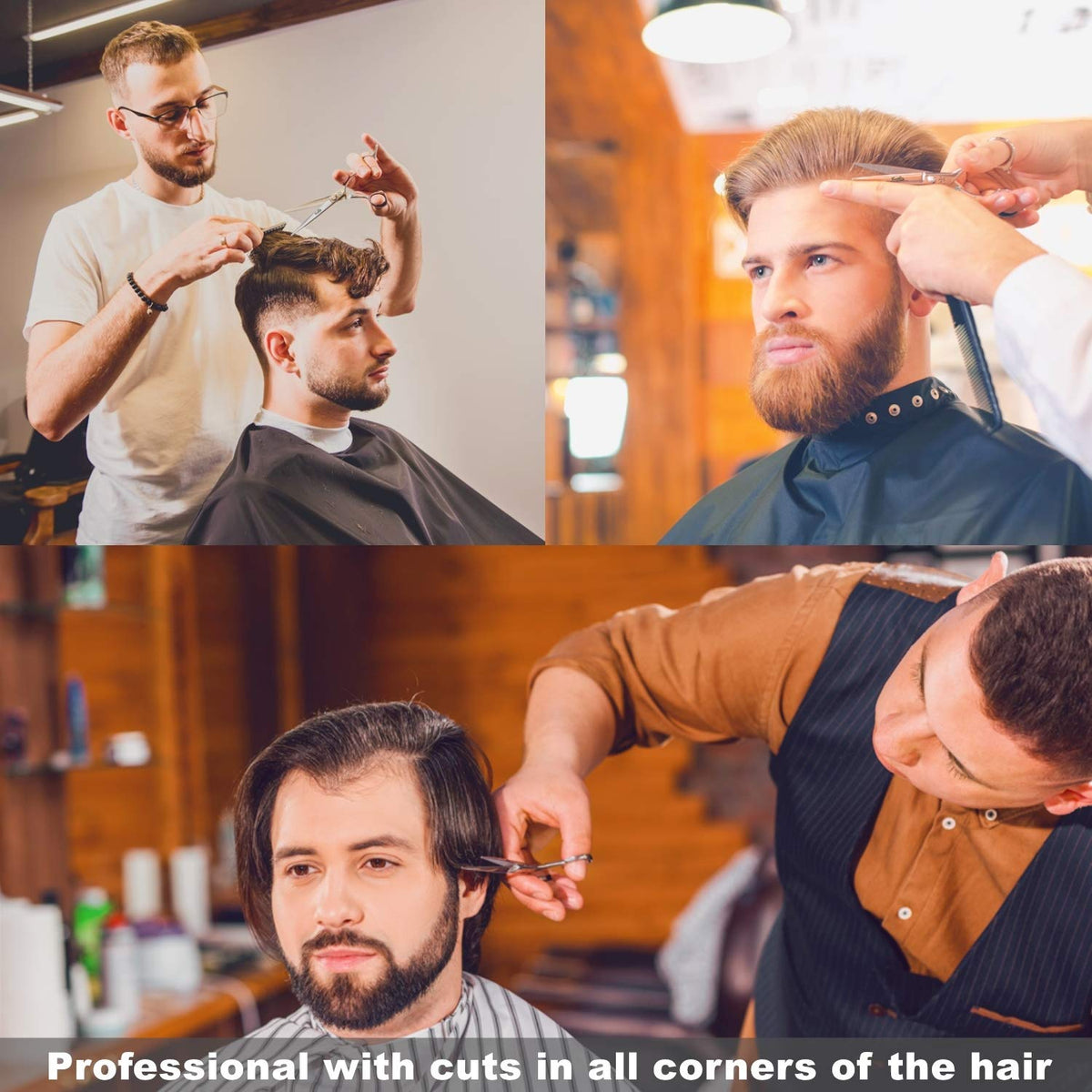 Fengliren Tijeras profesionales de alta gama extremadamente afiladas para cortar el pelo de peluquería tijeras de peluquería para cabello de 6 pulgadas de corte de pelo hechas de aleación de acero