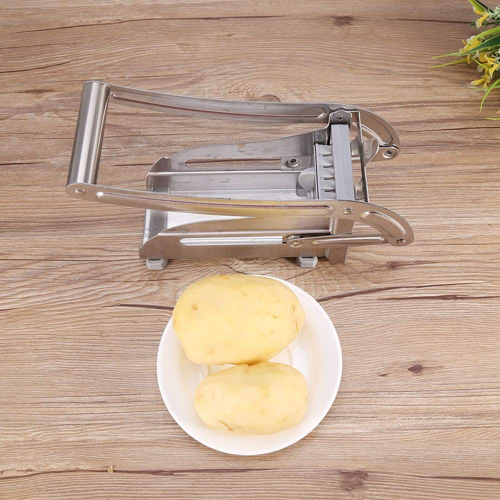 Cortador Papas Fritas Acero Inoxidable Papas Fritas Rebanador Cortador Papa Chipper Chopper Maker Papas Zanahorias Pepinos
