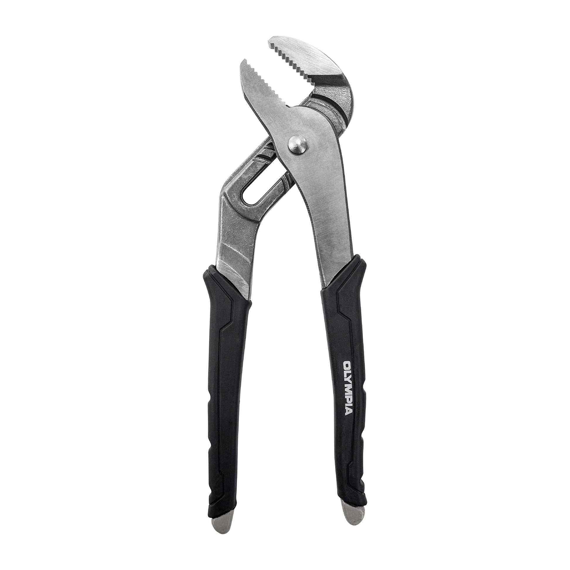 Olympia Tools Alicates de articulación de ranura de 25,4 cm | 87-427 | Agarre ergonómico | Dientes endurecidos de precisión | Construcción de acero forjado por gota | tratado con calor | Mandíbula ajustable.