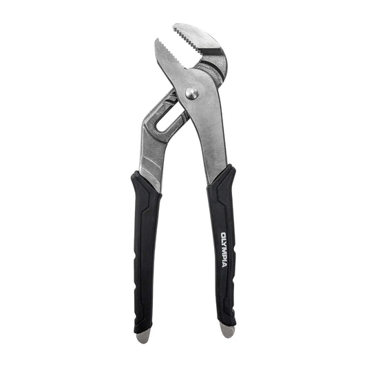 Olympia Tools Alicates de articulación de ranura de 25,4 cm | 87-427 | Agarre ergonómico | Dientes endurecidos de precisión | Construcción de acero forjado por gota | tratado con calor | Mandíbula ajustable.