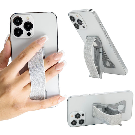 Correa para Teléfono LoveHandle PRO Brillo Plateado Premium