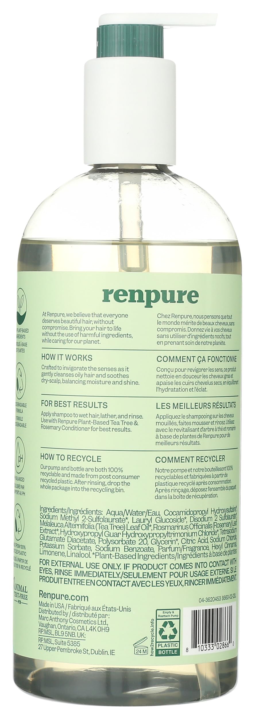 Renpure Tea Tree Lemon Sage Shampoo - 710ml