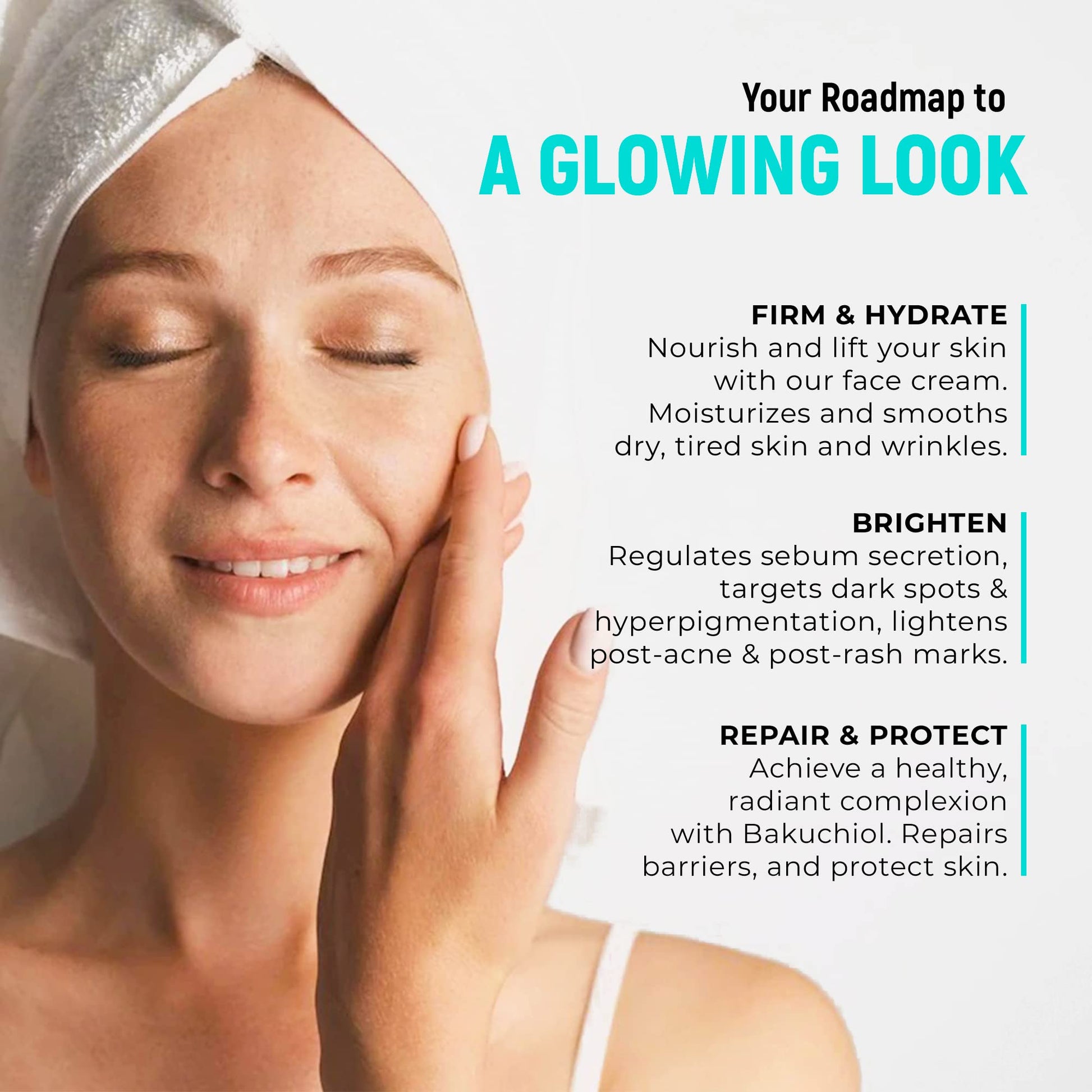 PENEBELLA New Bakuchiol Face Moisturizer - Made in Europe - Anti-Aging Retinol Alternative Cream - Moisturizing & Hydrating Serum - Wrinkle Cream for Face & Neck - Hyaluronic Acid - Vitamin C, E, F, Natural Oils
