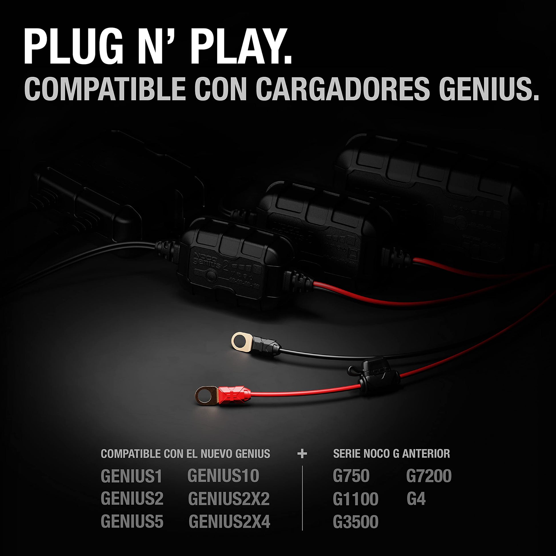 NOCO GC008 Accesorio de Terminales de Ojal M10 XL X-Connect para Cargadores de Baterías Inteligentes Genius
