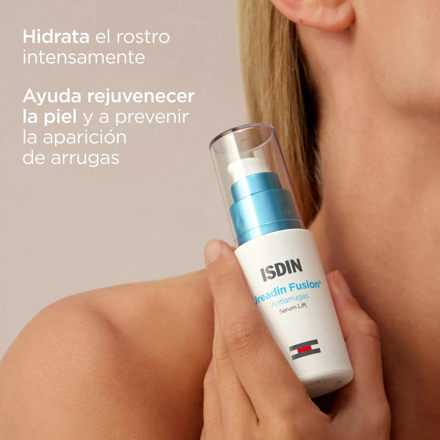 ISDIN Ureadin Fusion Serum Lift Antiarrugas, Corrección de arrugas líneas de expresión, textura ultraligera de absorción inmediata, 30ml