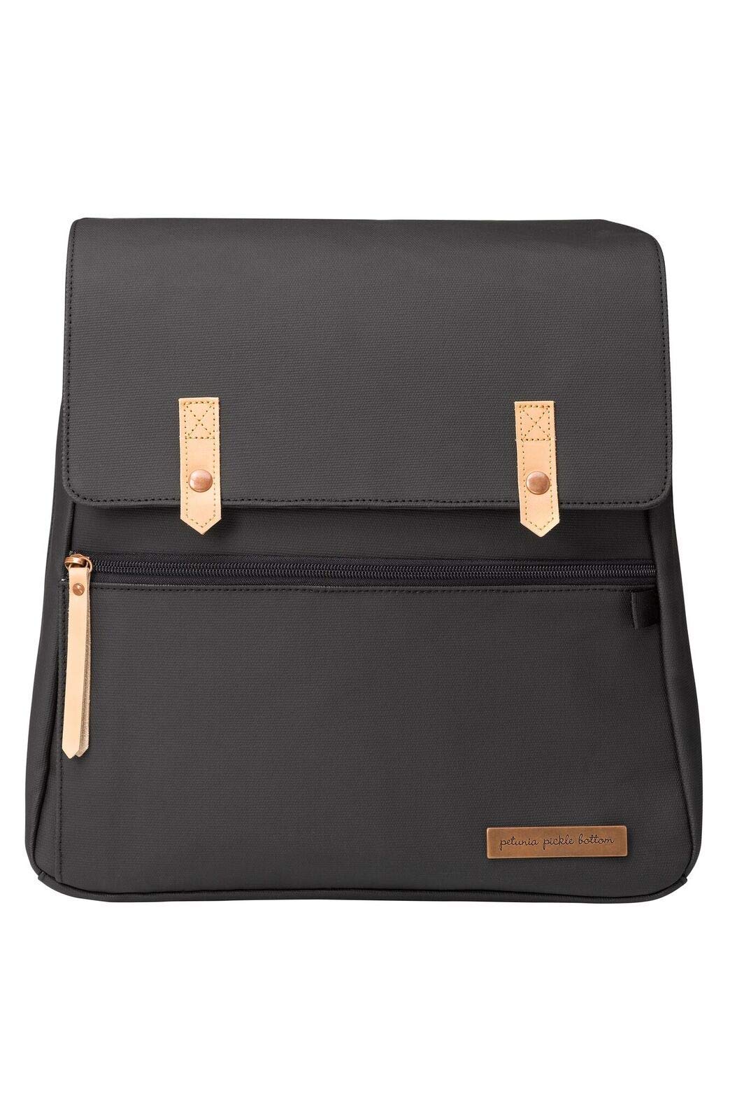 Pañalera para Bebé PETUNIA PICKLE BOTTOM Pañalera Meta Backpack Negra Canvas