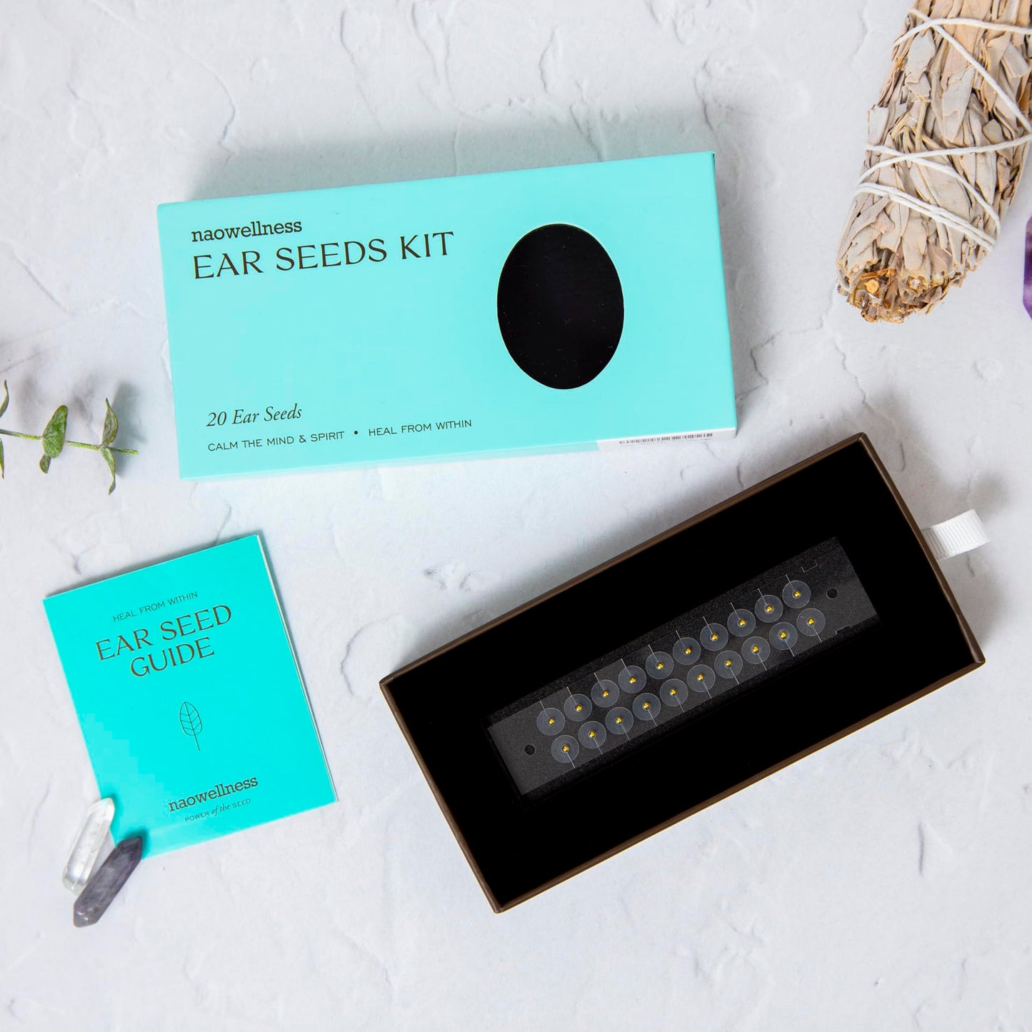 Kit de Acupresión NAO Wellness Dorado de 24 Quilates para Cuidado Personal
