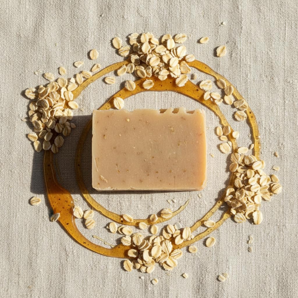 5 Pack Jabón Artesanal Natural Miel y Avena 100 G Bam Boo!