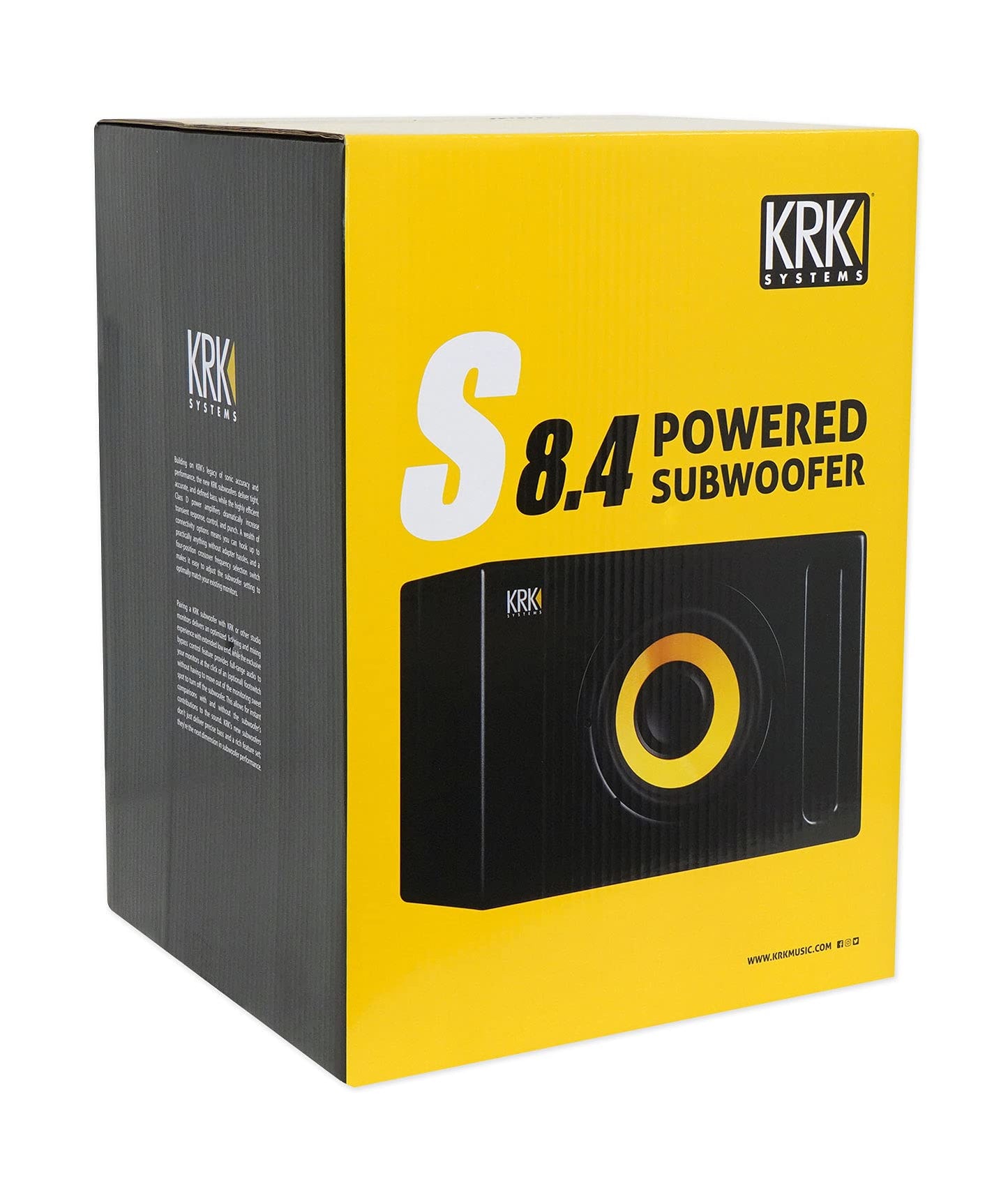 KRK S8.4 S8 Generation 4 8 Pulgadas 109 W Subwoofer de Estudio Alimentado