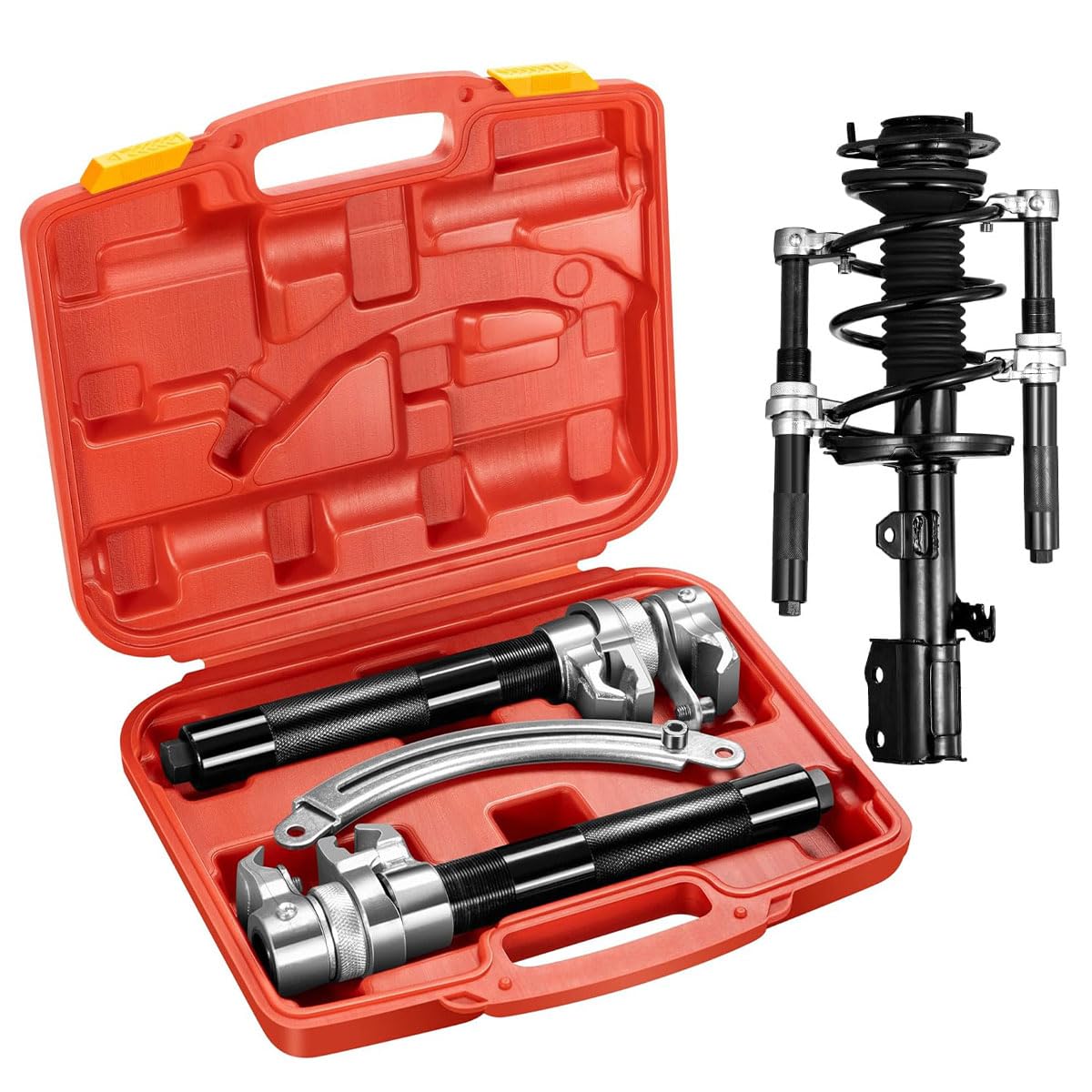 Kit Compresor de Muelles ADILIKADII Negro 2000Lbs para Coche Camión Motocicleta