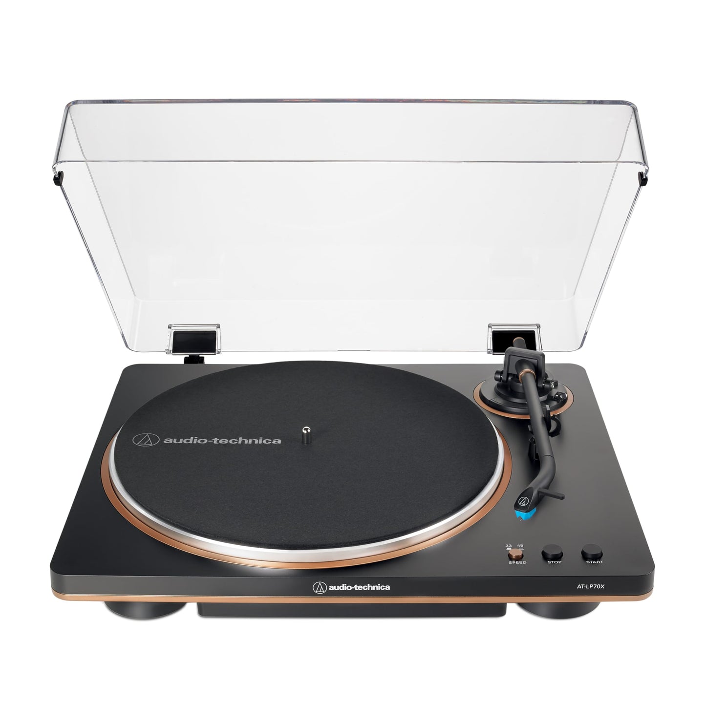 Audio-Technica AT-LP70X Tocadiscos automáticos (Negro/Bronce)