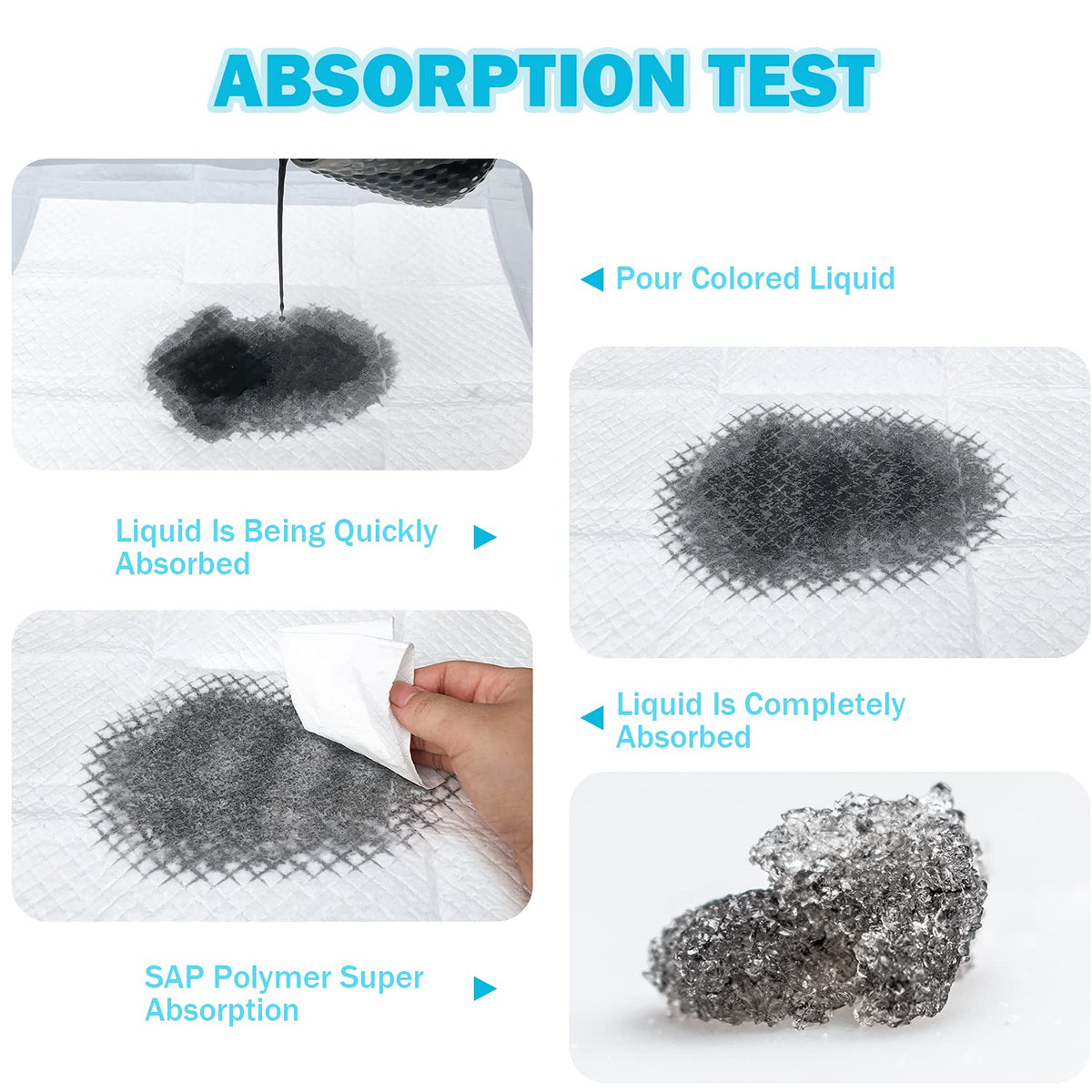 Cambiador desechable para bebé, paquete de 100 unidades, tela no tejida, transpirable, impermeable, protector de colchón portátil a prueba de fugas, almohadillas para cama de incontinencia