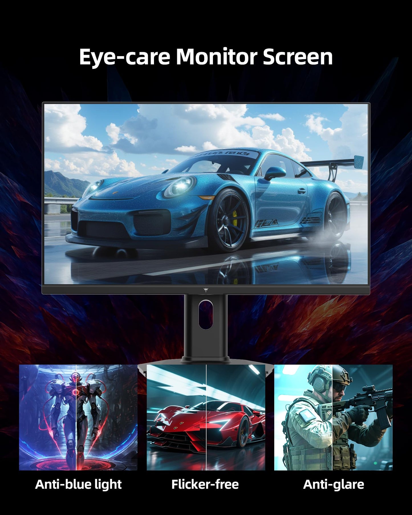 KTC 24.5 Pulgadas 300Hz Monitor de Juegos - Monitor PC IPS Rápido FHD 1080P Gaming 1ms, Sincronización Adaptativa, HDR, Monitores Gamer de 240Hz con Display Port 1.4x1 HDMI 2.0x2, 119% sRGB, Montaje