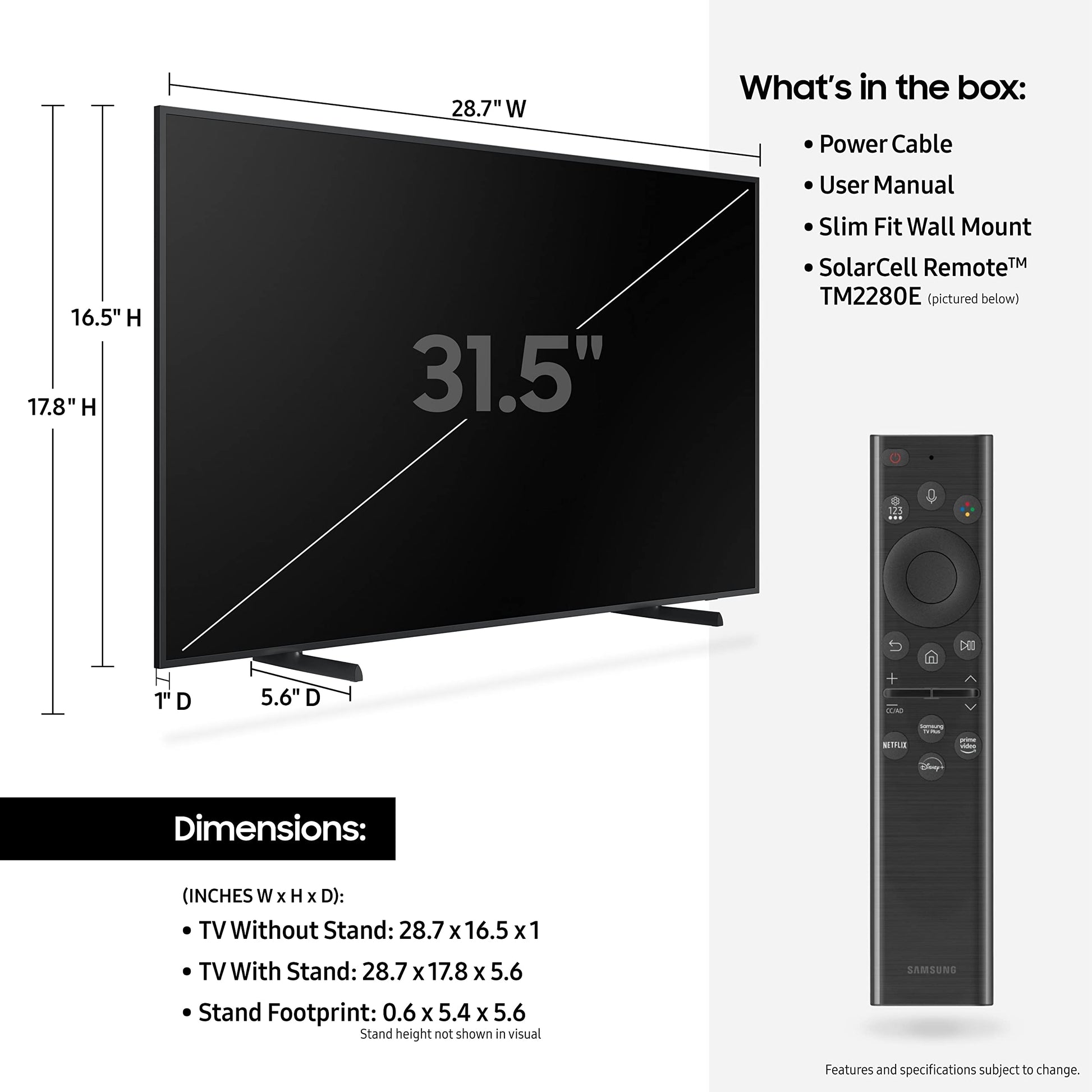 Televisor QLED Samsung 32 Pulgadas LS03B The Frame Quantum HDR con Alexa Incorporado