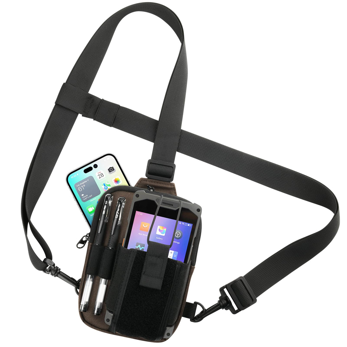Funda Universal para Escáner de Código de Barras Cebra Arnés de Pecho para Transporte