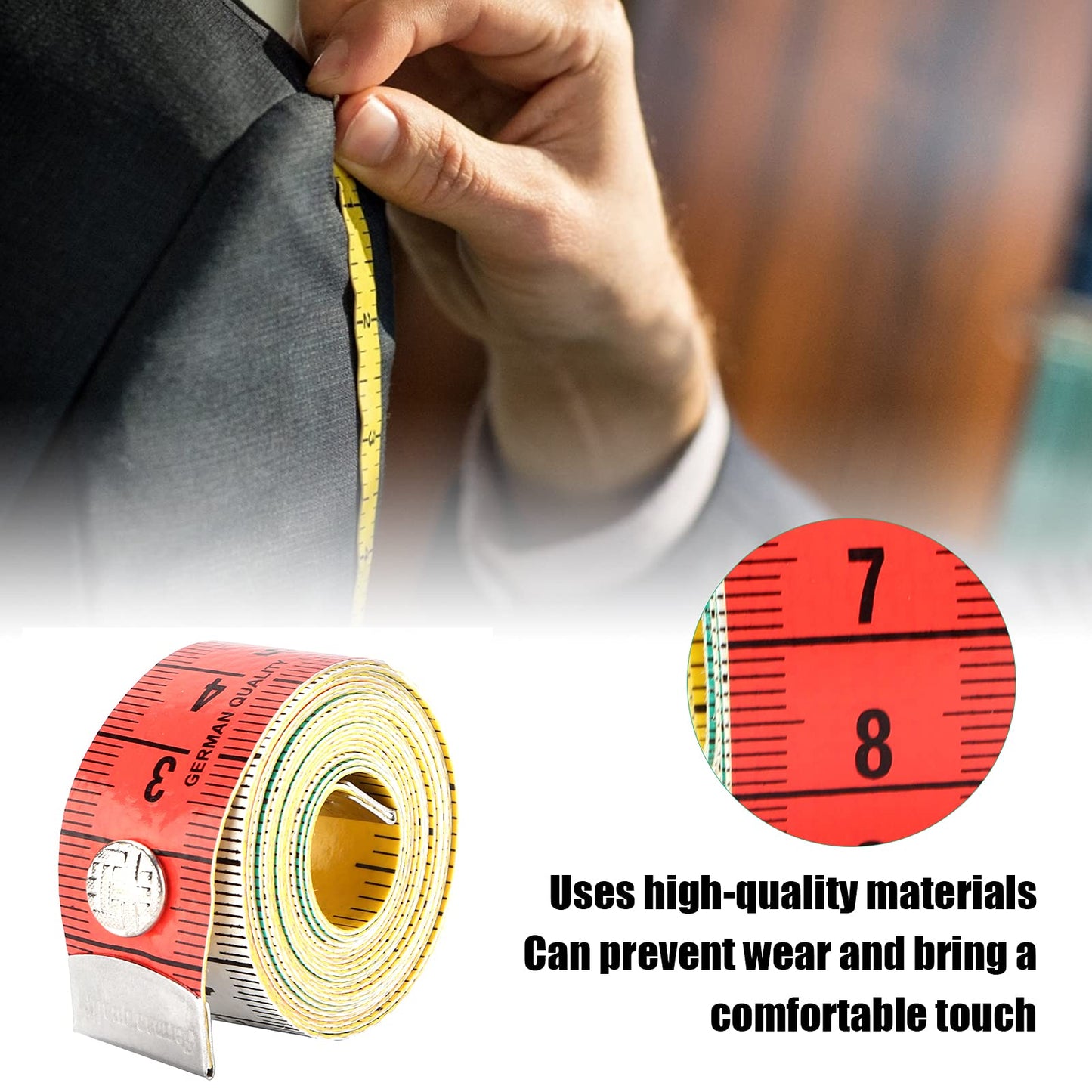 Cinta Métrica Multiusos Suave Portátil para Tienda de Ropa y Hogar