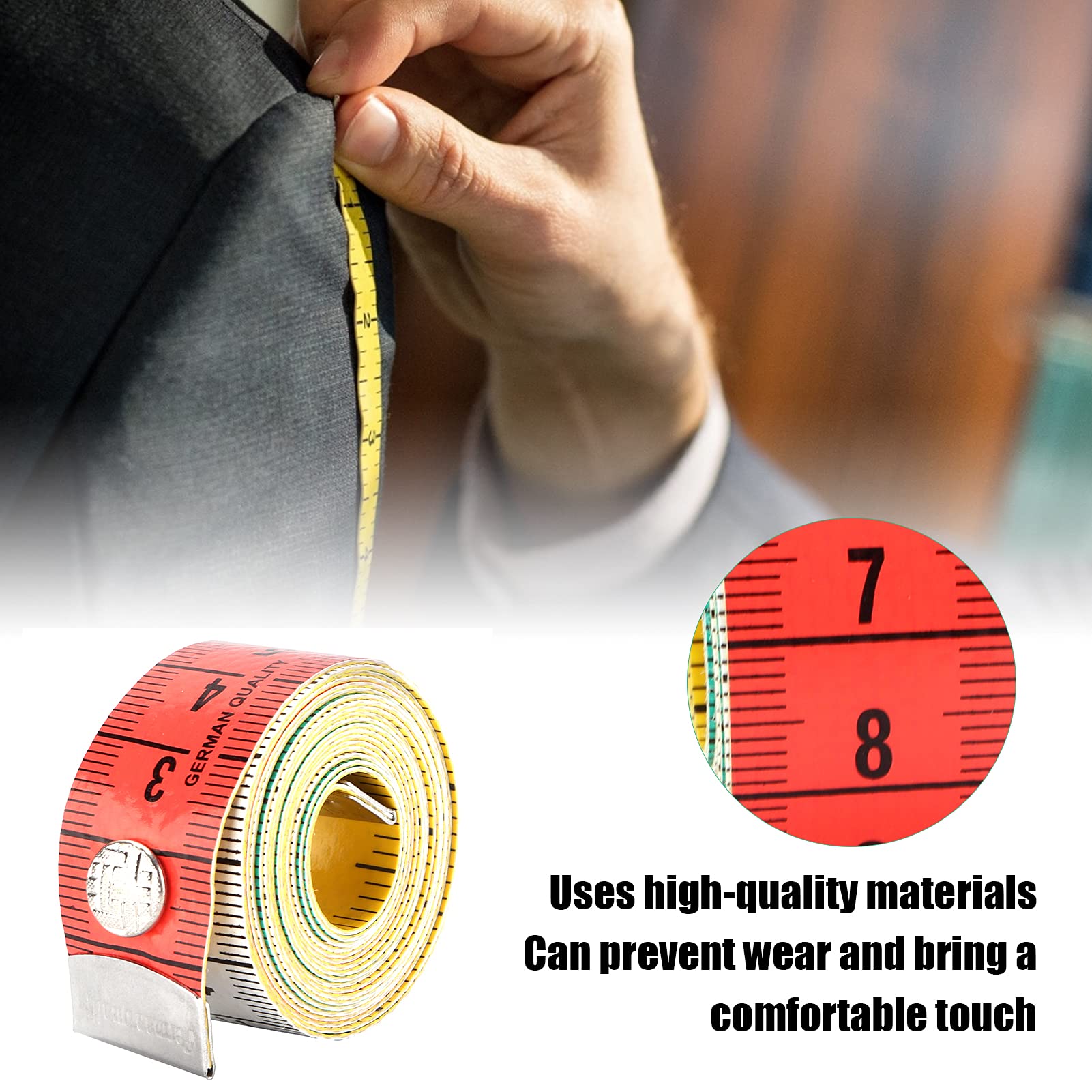 Cinta Métrica Multiusos Suave Portátil para Tienda de Ropa y Hogar