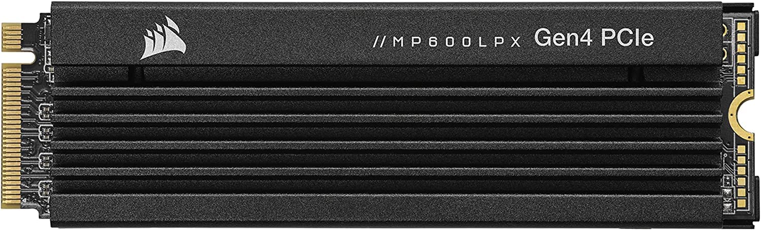 Corsair - Disco Duro SSD MP600 Pro LPX M.2 NVMe PCIe x4 Gen4 de 2 TB, optimizada para PS5 (velocidades de lectura secuencial de hasta 7100 MB/seg y escritura secuencial de 6800 MB/seg