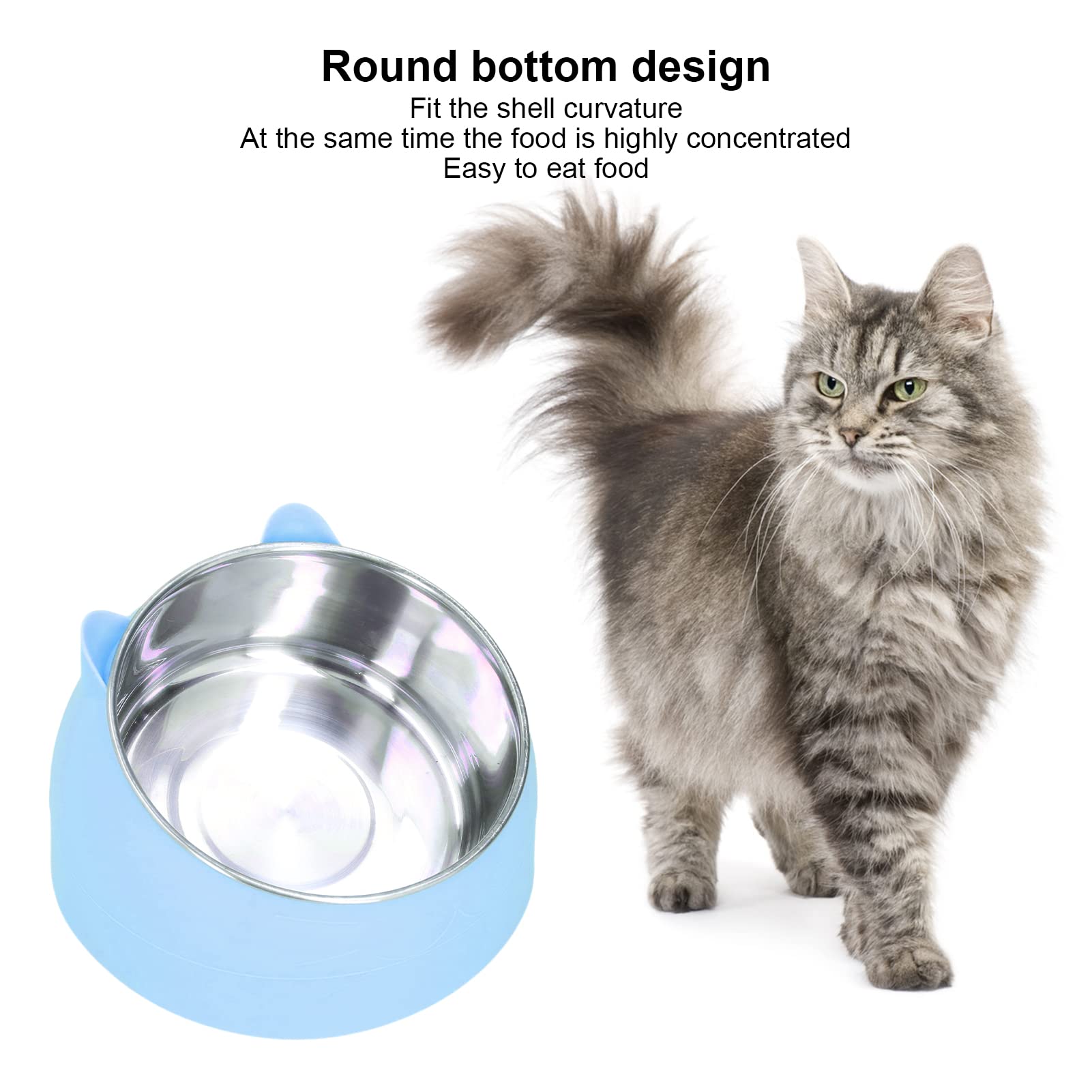 GLOGLOW Cuenco para Mascotas con Calefacción, Temperatura de Acero Inoxidable Tazón de Comida para Gatos Tazón de Calentamiento para Mascotas Perro Gato Calentador de Agua Térmico Tazón para Gatos