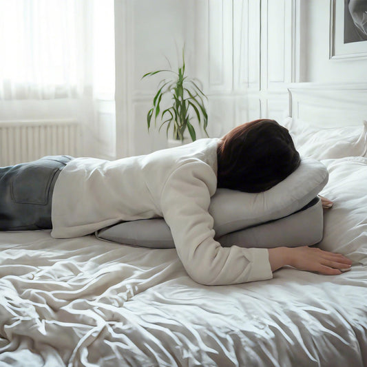 Almohada Facial SXZCYX Blanca para Recuperación de Cirugía Ocular y Masajes Propensos