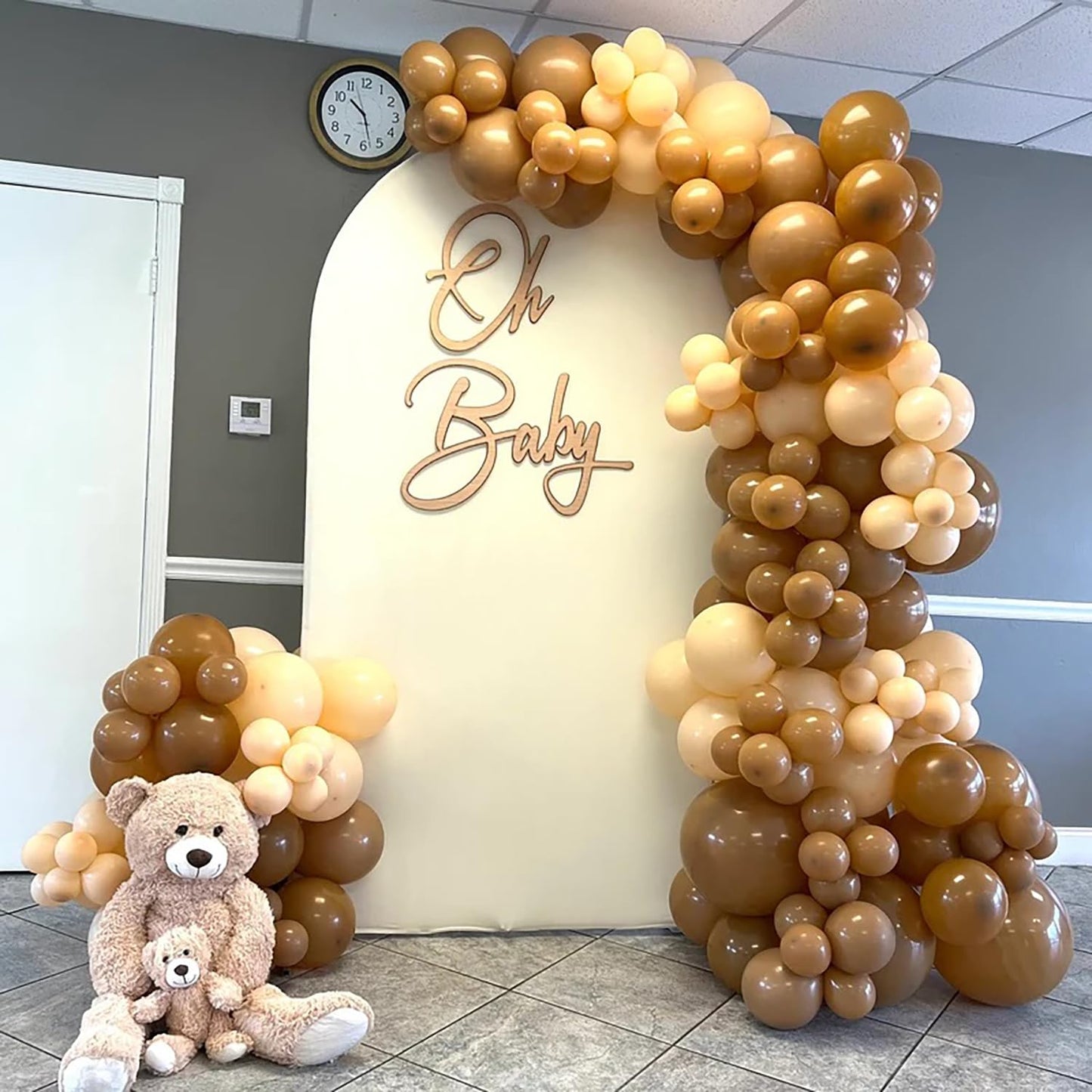 Letrero de bebé para baby shower, decoraciones de baby shower para fiestas de revelación de género, primer cumpleaños del bebé y fondos de fotos | Decoraciones de niño/niña y fondo de fiesta