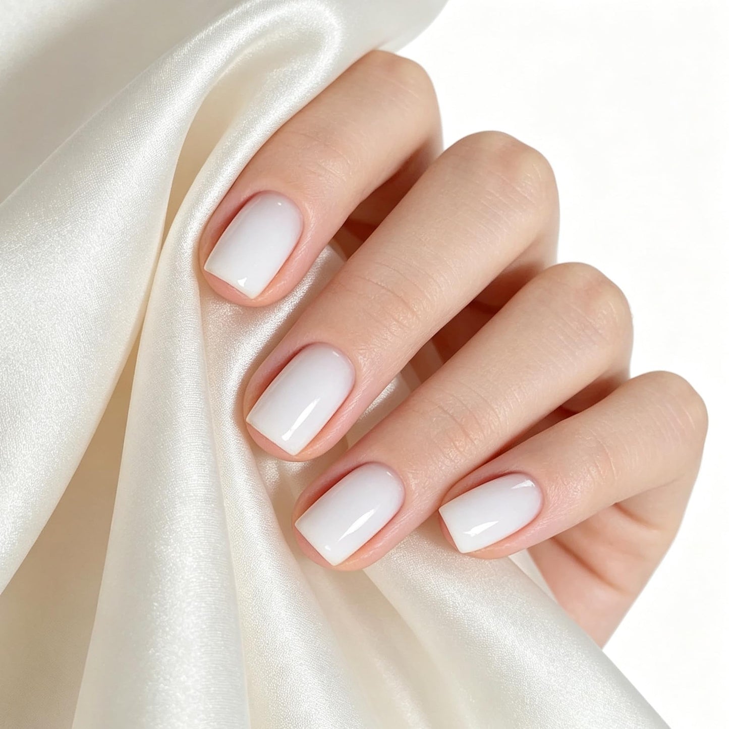 MEMEDA Esmalte de gel para uñas, Milky White, 7.4 ml