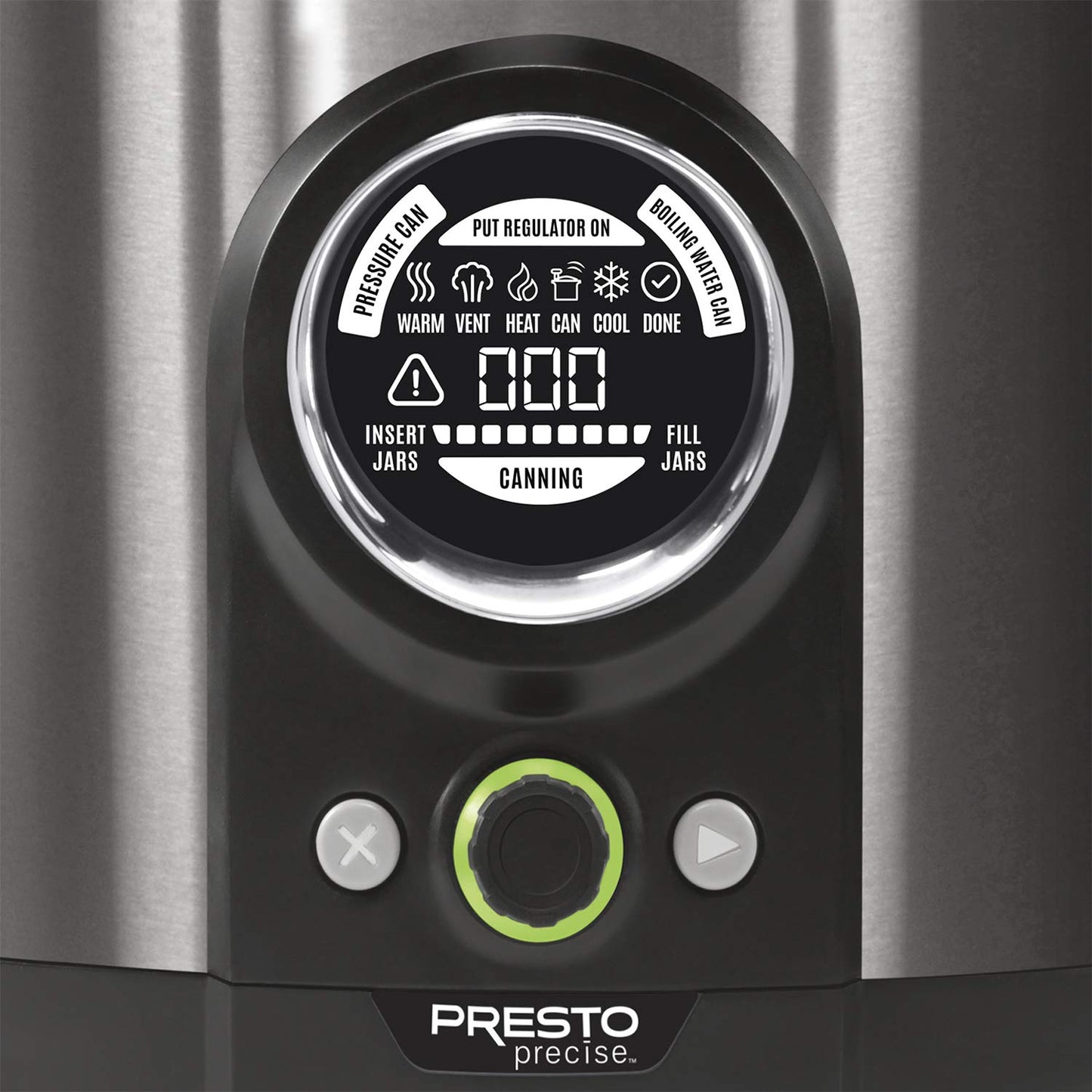 Bote de presión eléctrico de acero inoxidable de 12 cuartos