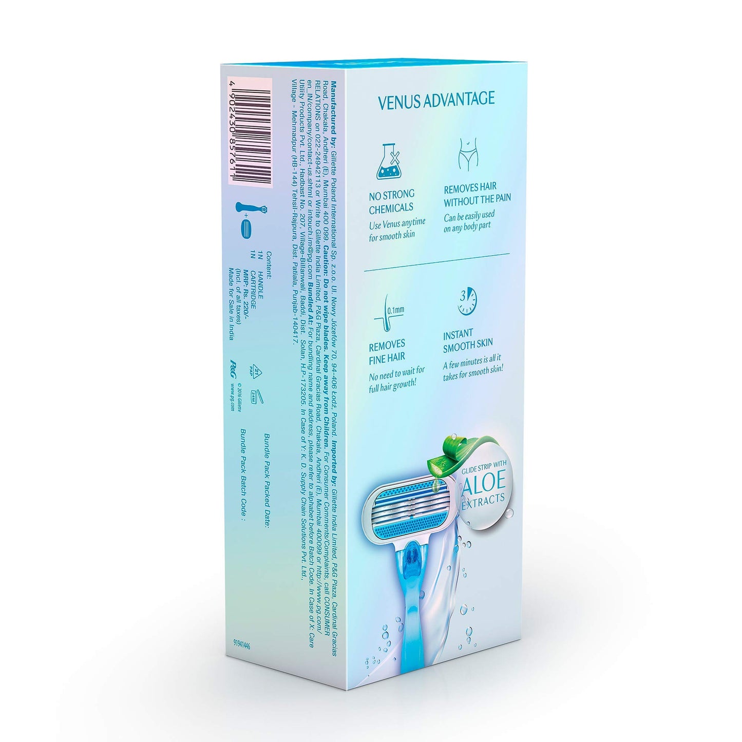 Gillette Venus - Mango de afeitar para mujer con una cuchilla de afeitar, 1 unidad