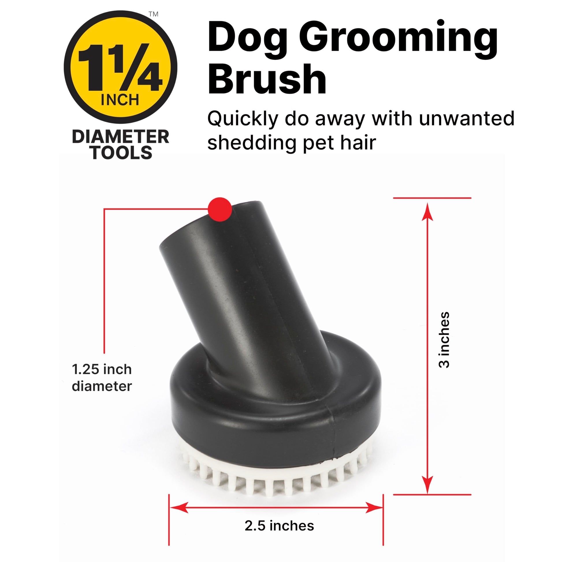 Herramienta de Aseo para Perros Shop-Vac 9190400 cerdas Suaves y aspiración de Mascotas