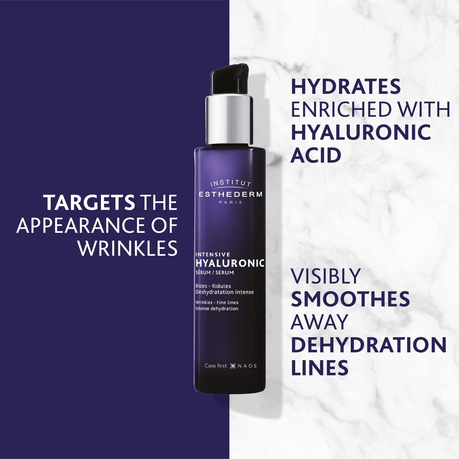 Institut Esthederm - Suero hialurónico intensivo - Hidratante - Arrugas y líneas finas - Piel deshidratada, 1 fl oz (paquete de 1)