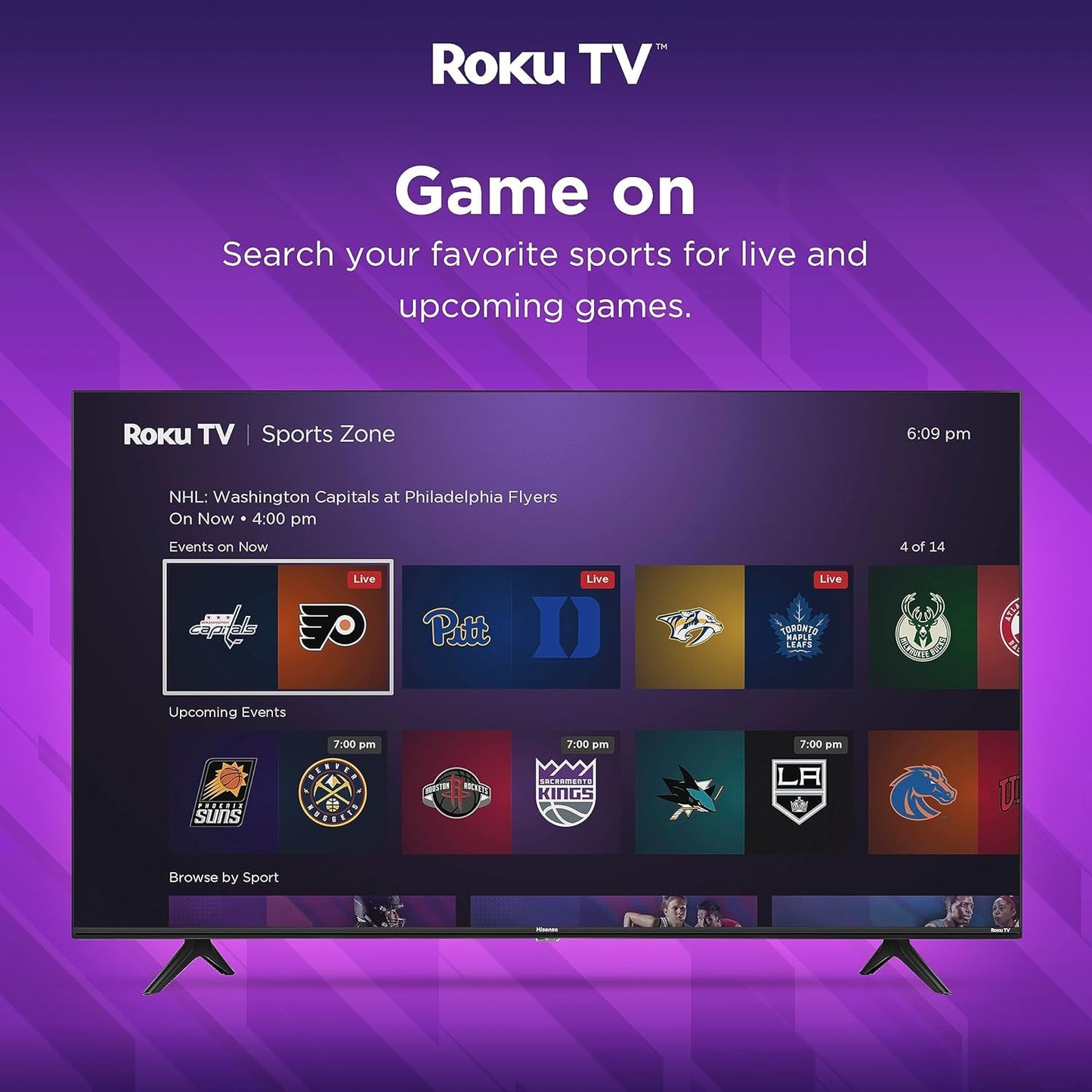Hisense Smart TV De 55" Pulgadas | Serie R6 4K 2160p Ultra HD | Dolby Vision HDR y HDR10, Control Remoto De Voz, Funciona con Asistente Google y Alexa | 2024, 55R6030N (Reacondicionado)
