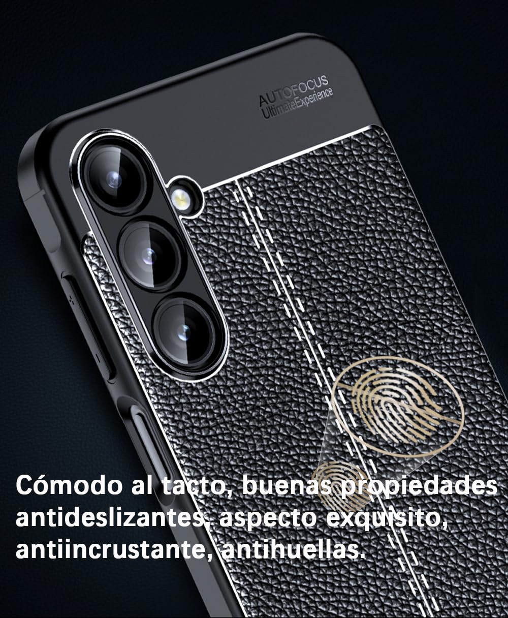 DABUNA Funda para Samsung Galaxy A16 5G Case Uso Rudo Protector de Cámara Duradero Suave Antihuellas Protector Cover (Negro)