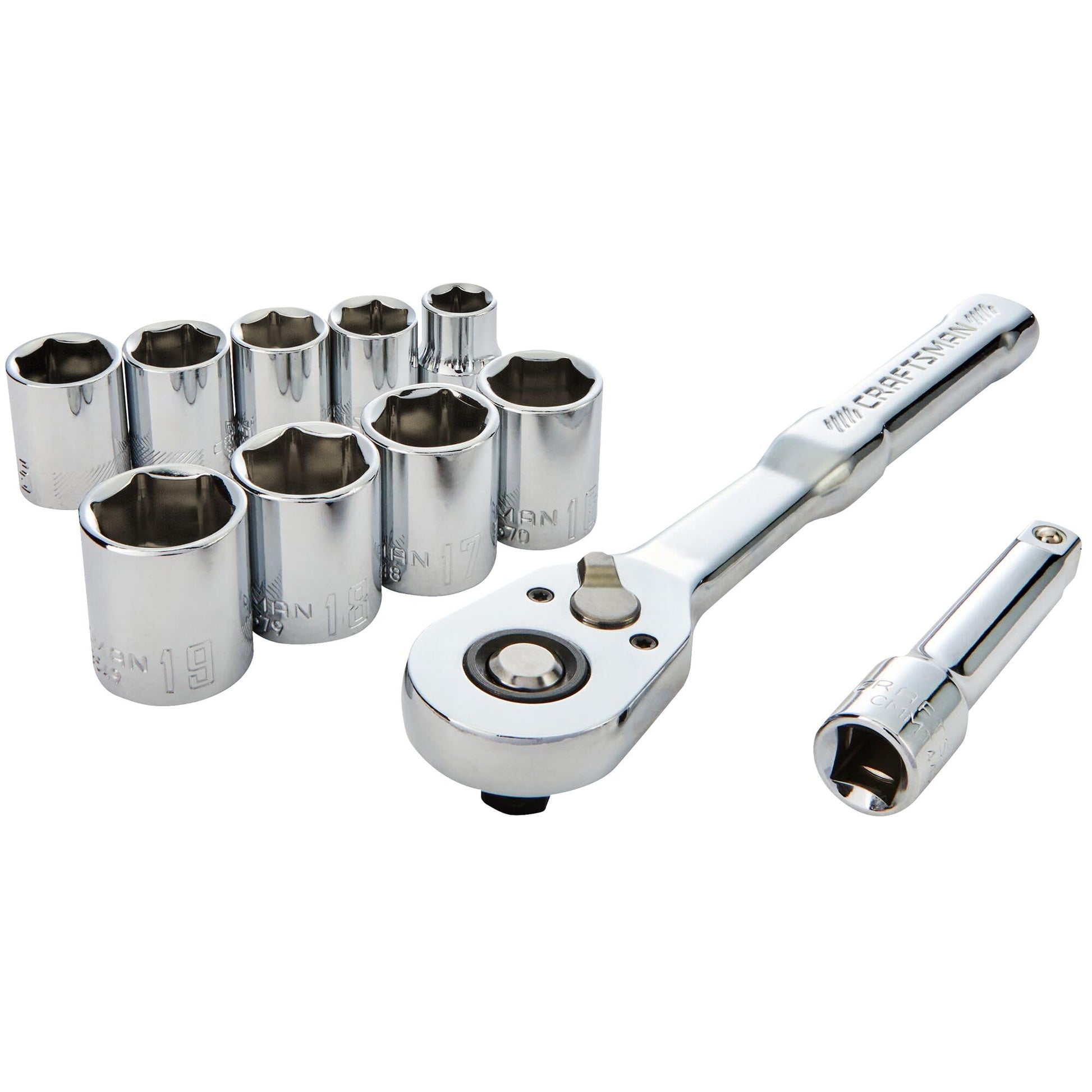 CRAFTSMAN - Juego de herramientas mecánicas de 3/8 pulgadas, SAE, 11 piezas (CMMT12126)