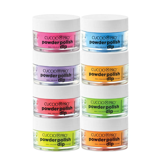 Cuccio Pro Powder Polish Nail Colour Dip System "Funky Neons Collection"