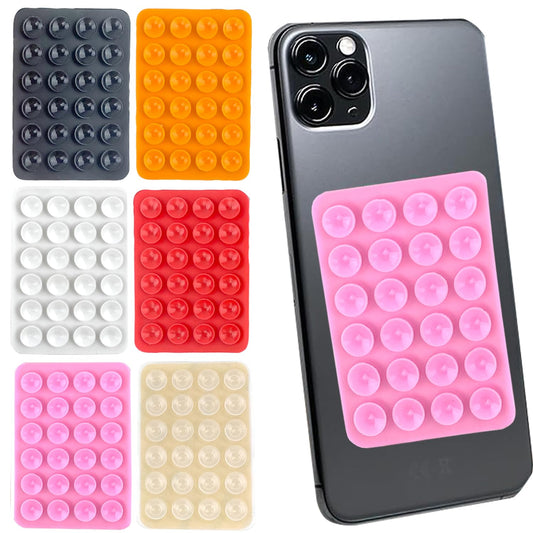 Besoner Ventosas de Silicona de 6 Colores para de Teléfono - Soporte Manos Libres para Móvil para Móvil para vídeo y Selfies Compatible con iPhone y Android