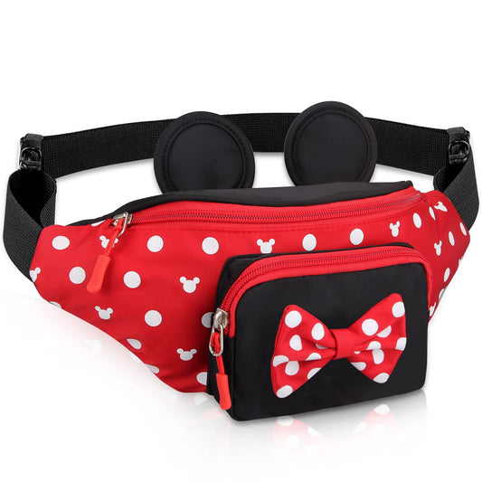 Linda riñonera para viajes, riñonera para mujer, mochila de cintura para adolescentes, niñas, mini cinturón de mouse, riñonera de dibujos animados, bolsas de cintura al aire última intervensión con
