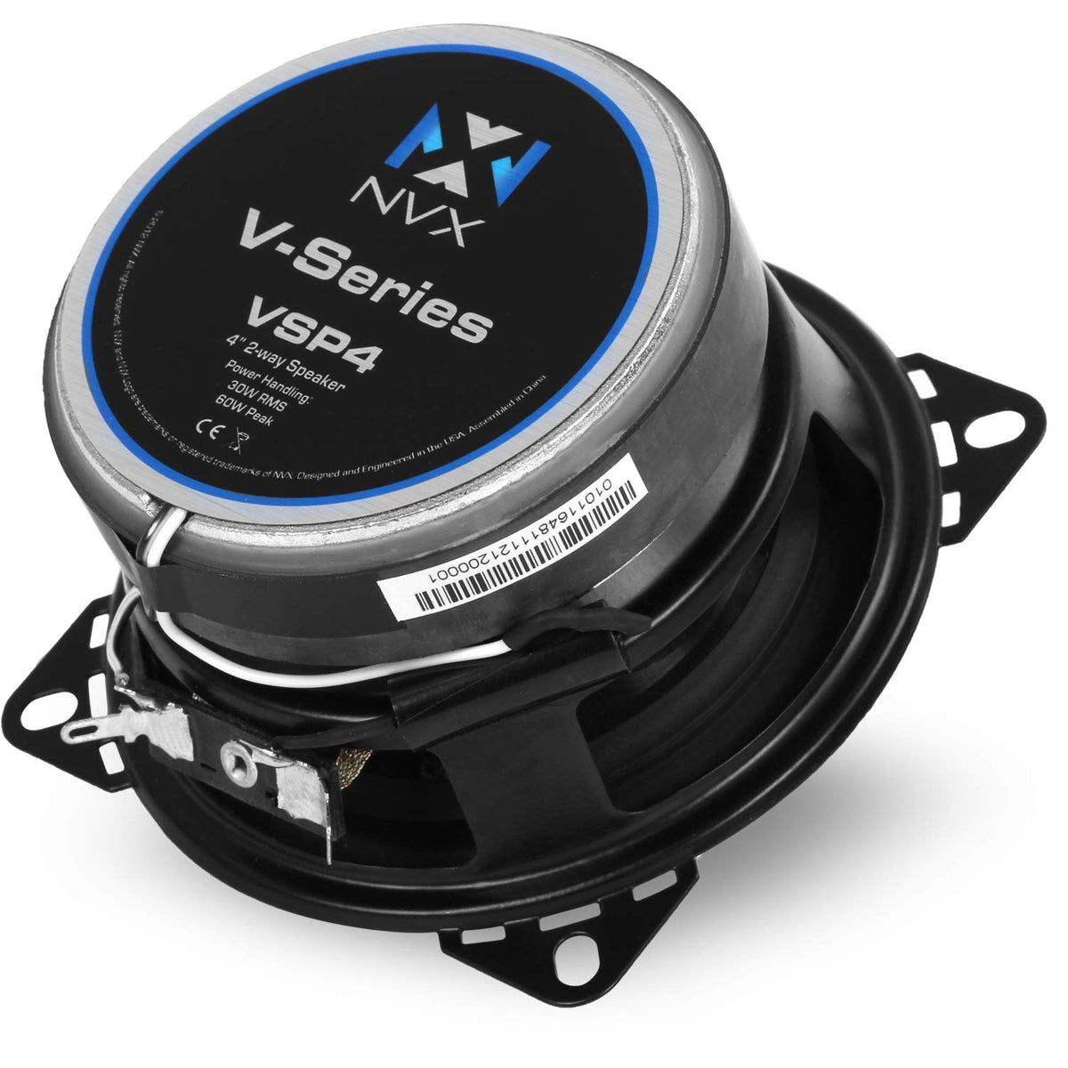 Bocinas Coaxiales para Coche NVX 4 Inch Negro con Tweeters de Domo de Seda