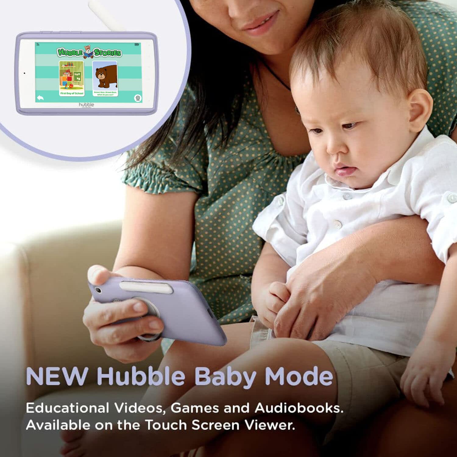 HUBBLE CONNECTED Nursery PAL Premium Smart Connected, Monitor de bebé habilitado para Wi-Fi con Visor de Unidades para Padres