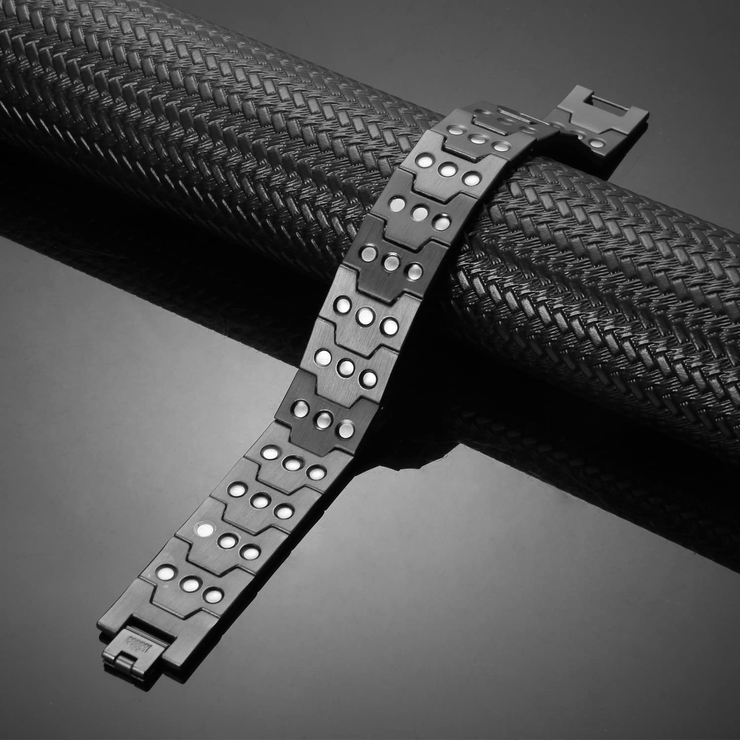 MagEnergy - Pulsera de cobre para hombre, 3 pulseras magnéticas de 99,99% cobre puro, pulsera ajustable con herramienta de tamaño, 9inches, Cobre, No es una piedra preciosa